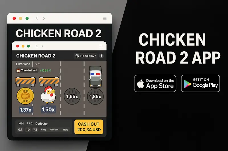 Chicken Road App e jogo em dispositivos móveis